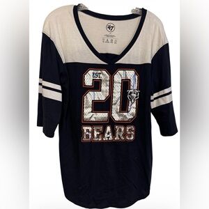 Chicago Bears NFL football jersey top from the brand '47 Large womens